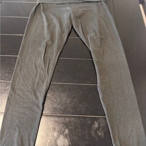 Women’s Black Fold over Stretch Knit Pants